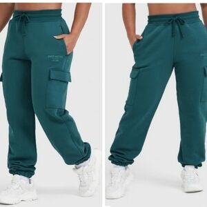 Oner Active all day cargo joggers sweatpants relaxed fit marine teal medium